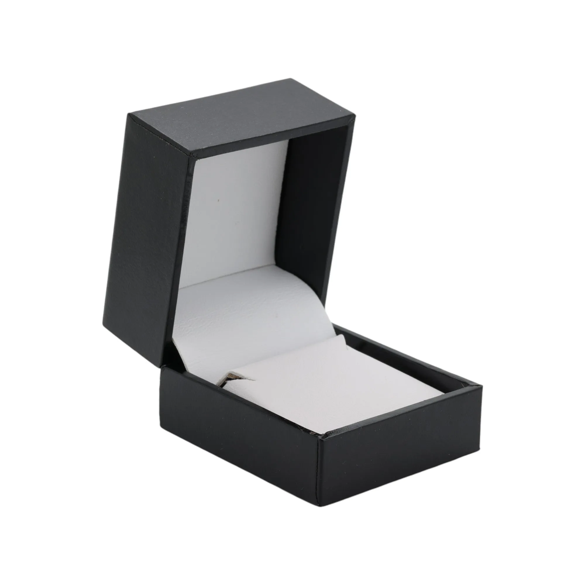 🆕📦 Leatherette Box for Earring / Pendant. Inner Leatherette (Black Outer, White Inner)