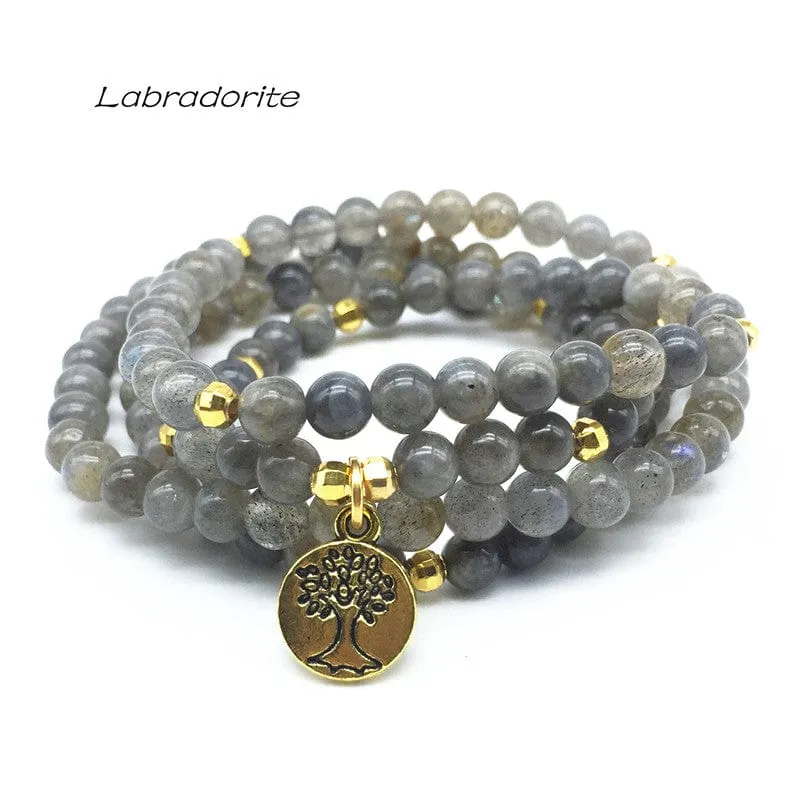 100% Natural Tourmaline Stone Beads Luck Bracelets