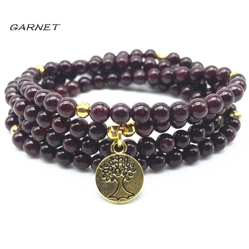 100% Natural Tourmaline Stone Beads Luck Bracelets