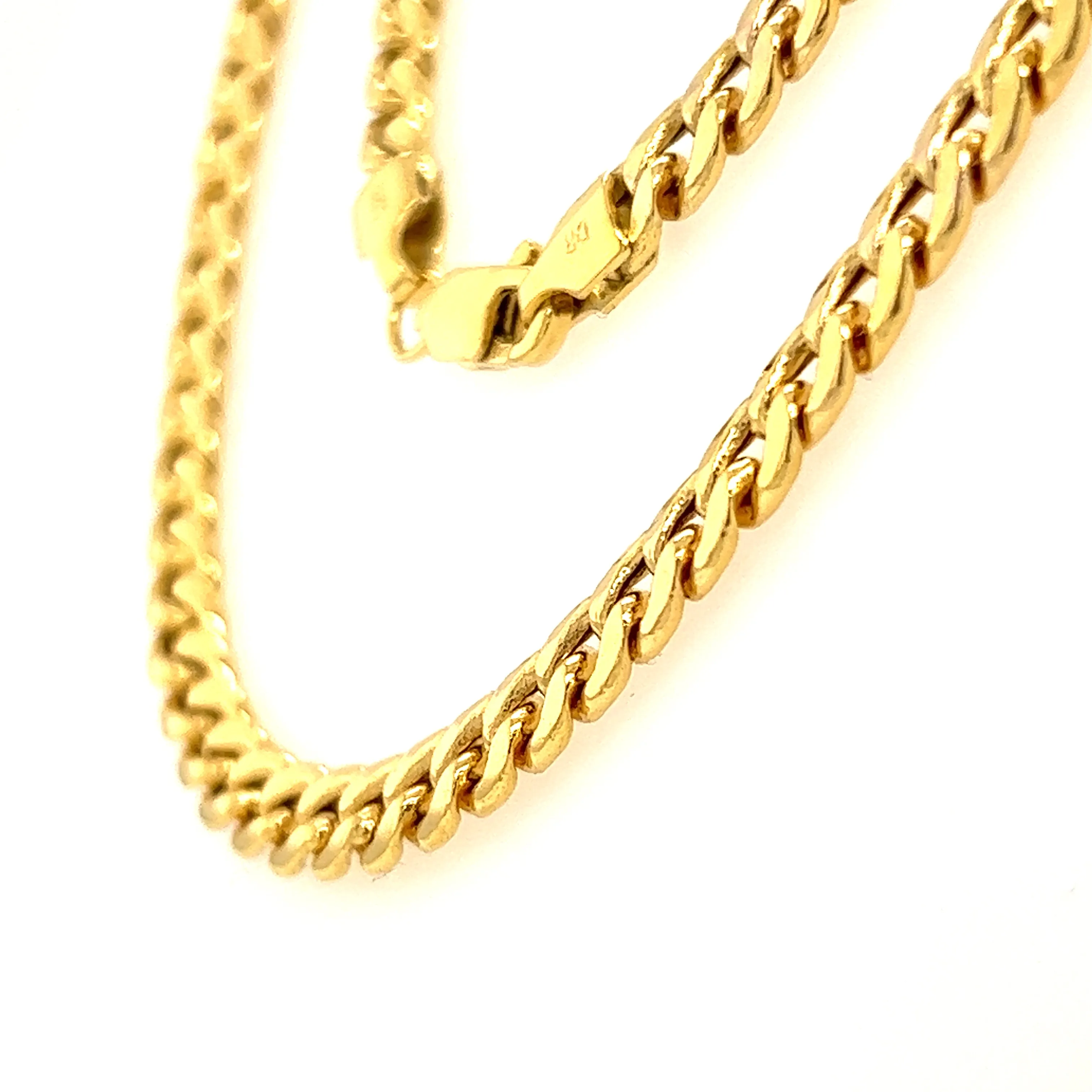 14 Karat Miami  Cuban Curb Gold Chains HMC120-22