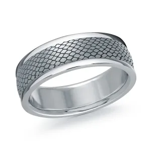 14K White Gold Ring from the Tantalum Collection by Malo - MRDTN-052-7W