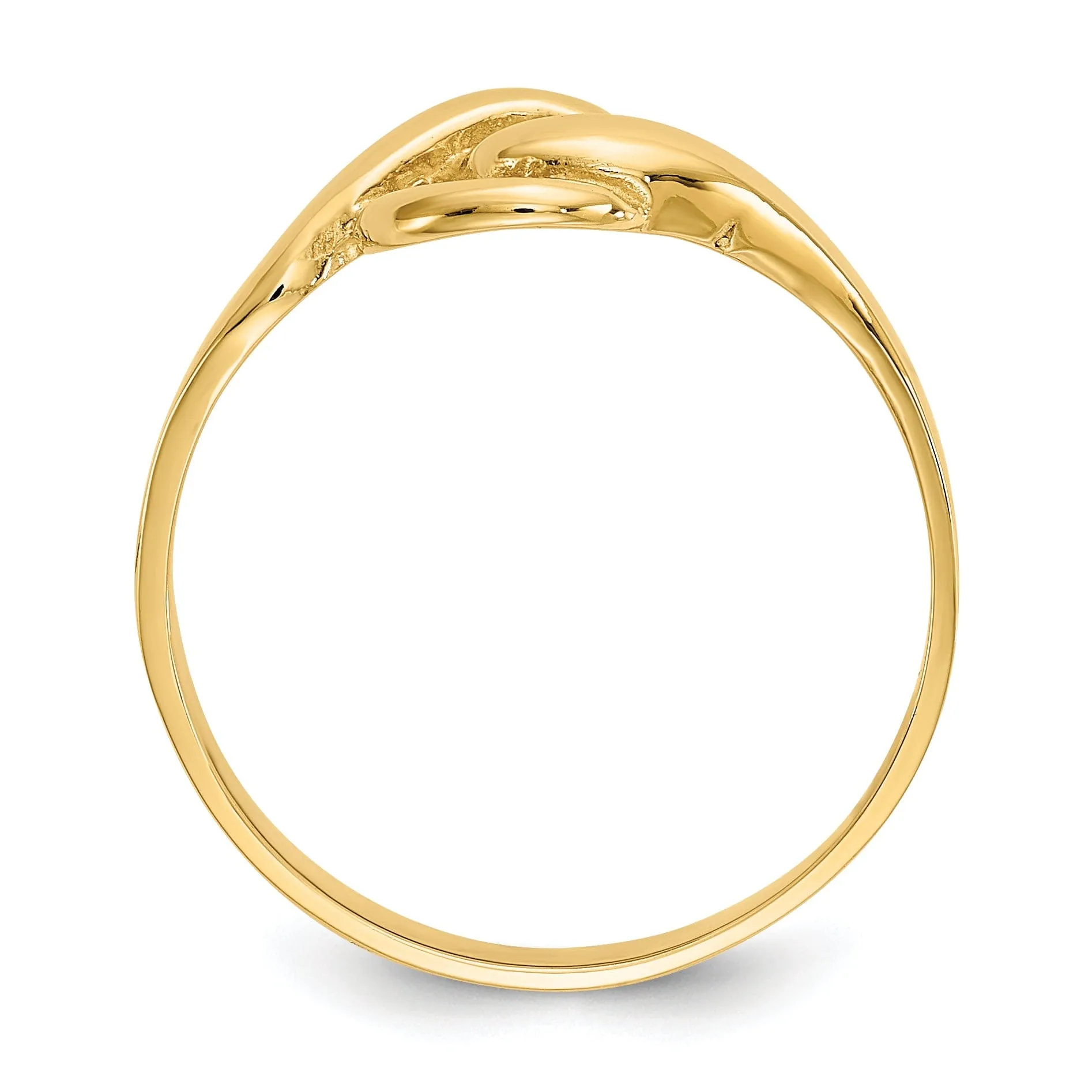 14k Yellow Gold Free Form Ring