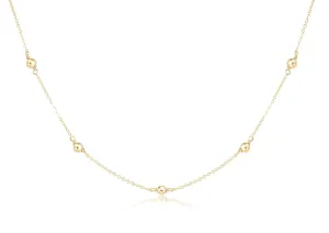 17" Gold Choker Simplicity - Classic 4mm Gold