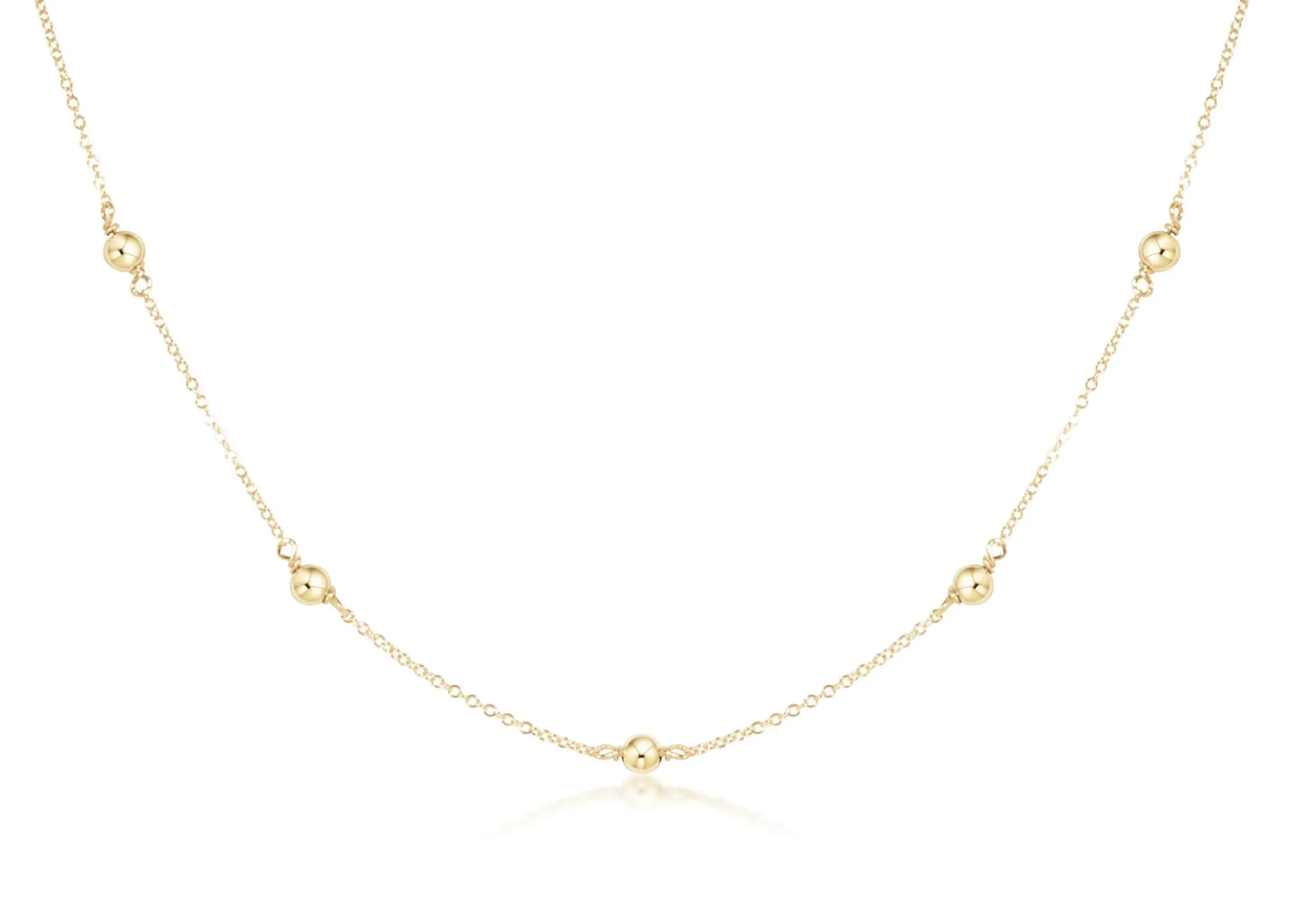 17" Gold Choker Simplicity - Classic 4mm Gold