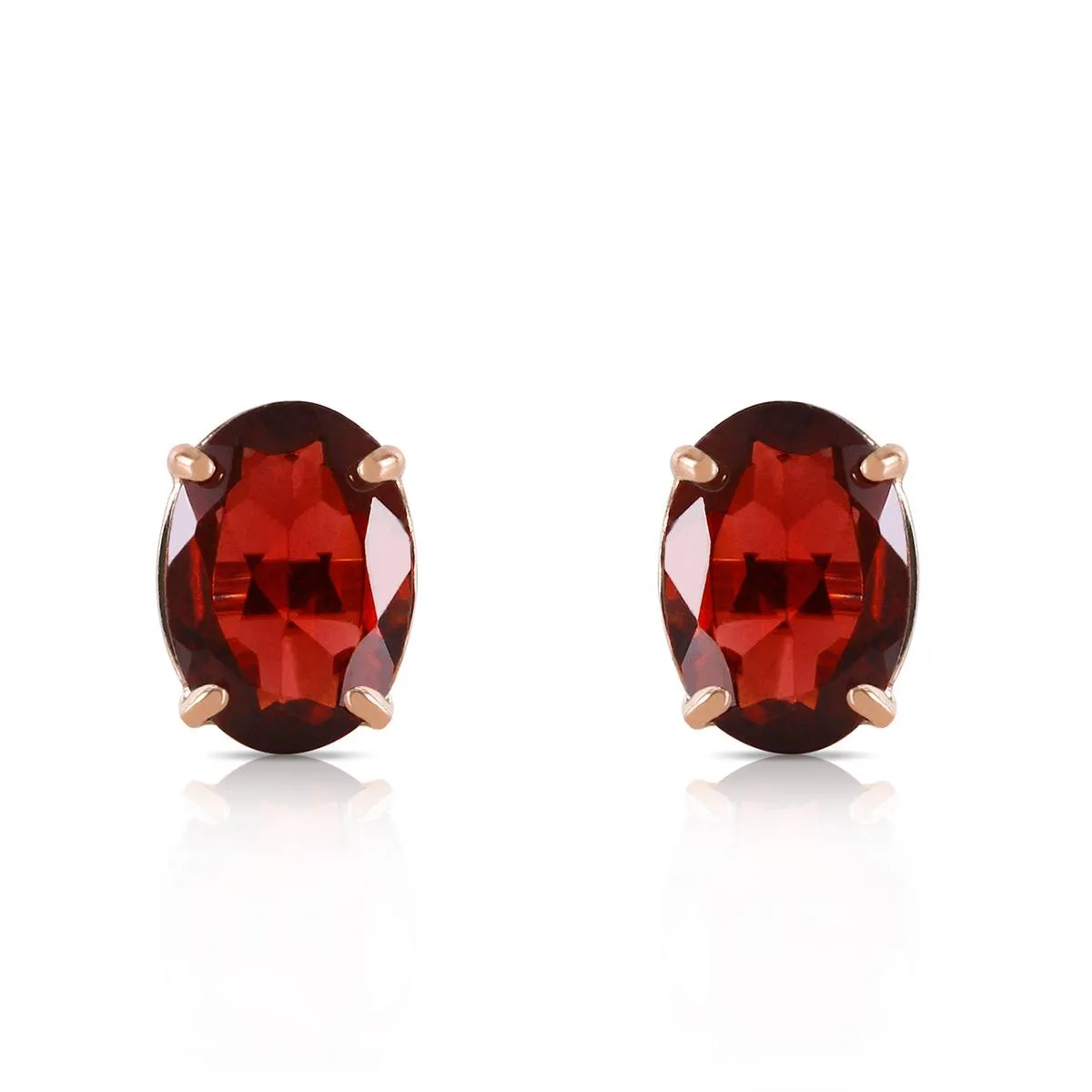 1.8 Carat 14K Solid Yellow Gold Dream Big Garnet Earrings