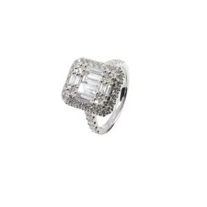 18K White Gold Tdw. 1.52ct Diamond Ring - 20756871