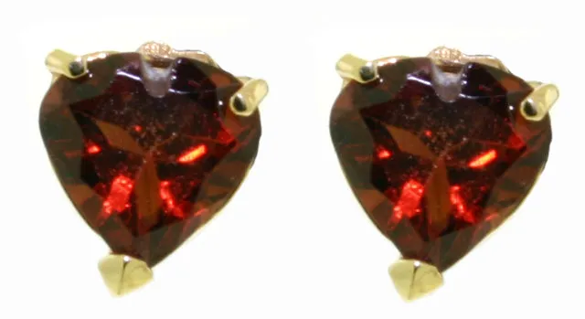 3.25 Carat 14K Solid White Gold Le Temps Passer Garnet Earrings