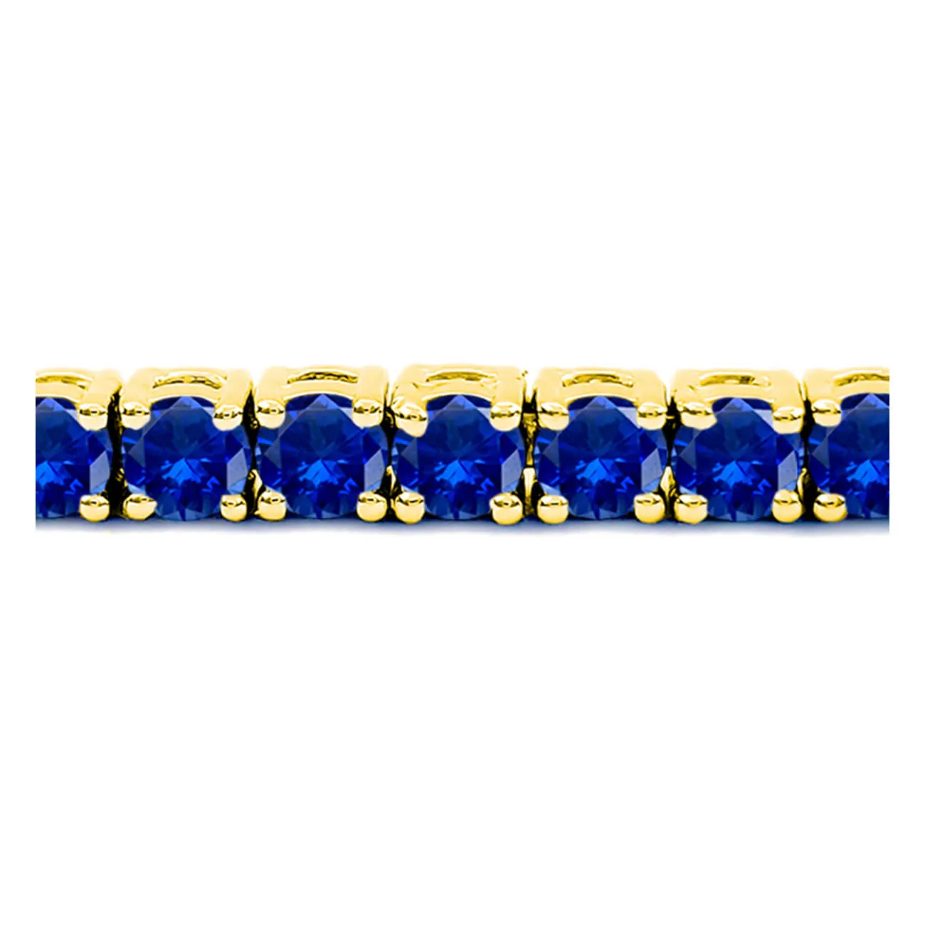 8 Carat Blue Sapphire Tennis Bracelet