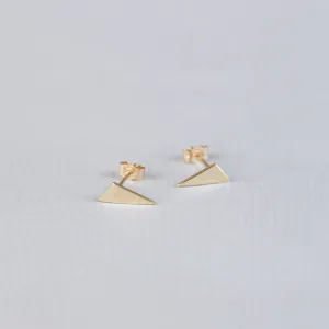 9ct Gold Triangle Studs