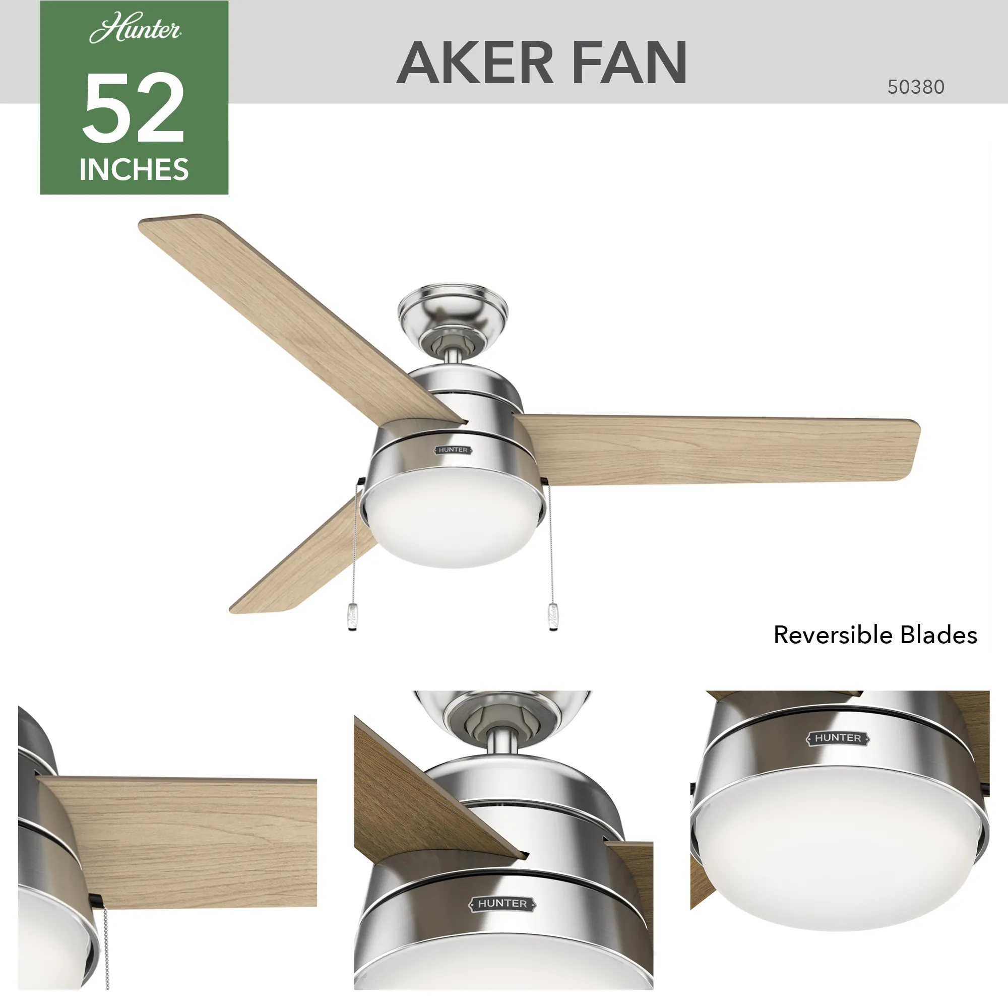 Aker 52" Ceiling Fan