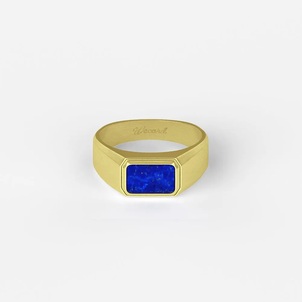 Atlas Ring 18K Vermeil Lapis Lazuli