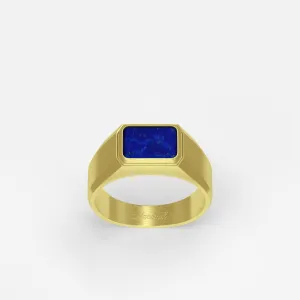 Atlas Ring 18K Vermeil Lapis Lazuli