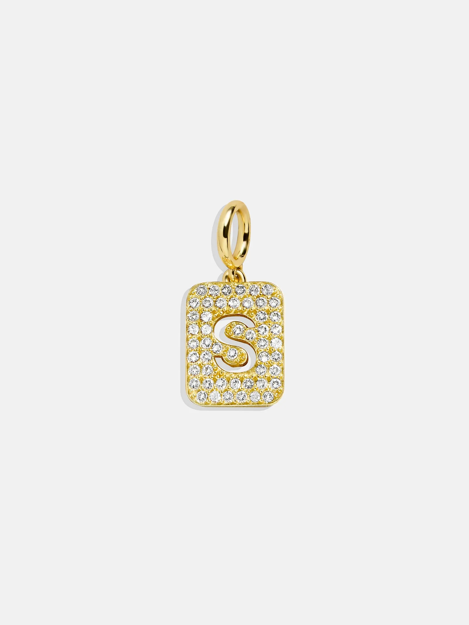 Block Pavé Initial Cluster Charm - S