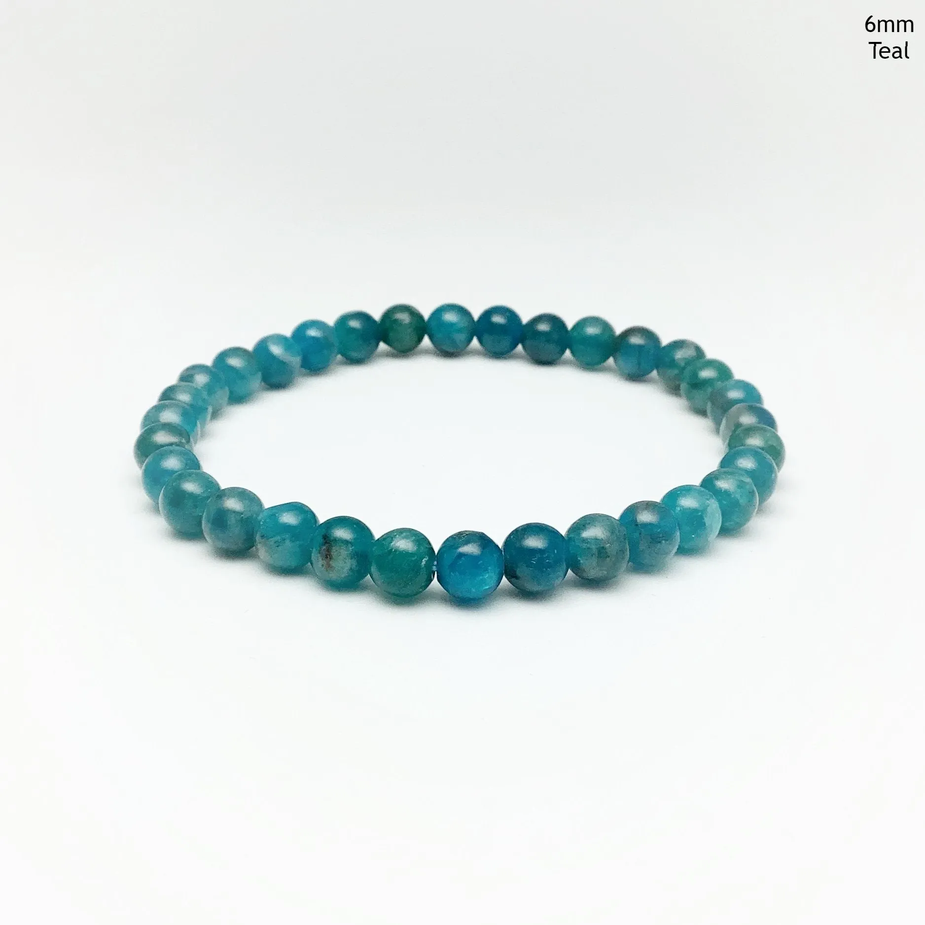 Blue Apatite Beaded Bracelet