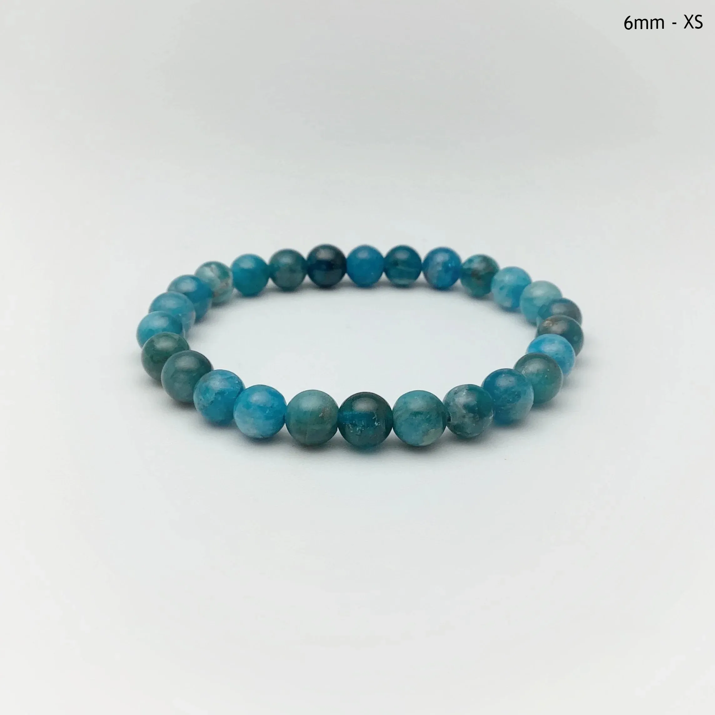 Blue Apatite Beaded Bracelet