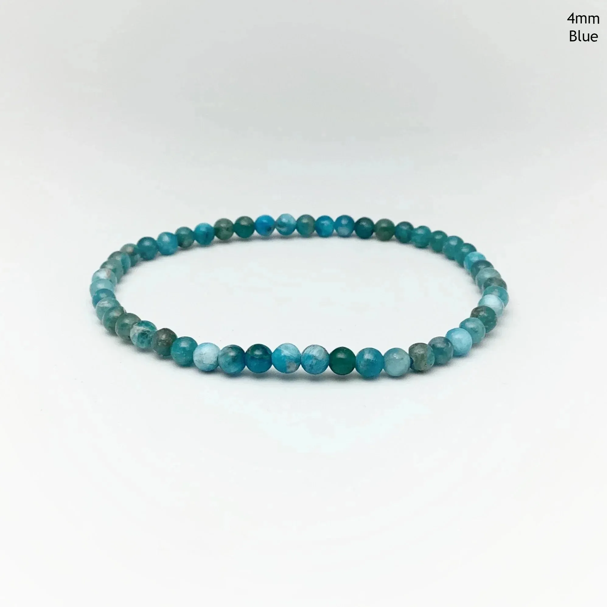 Blue Apatite Beaded Bracelet