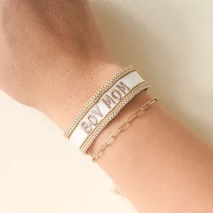 Boy Mom Woven Bracelet