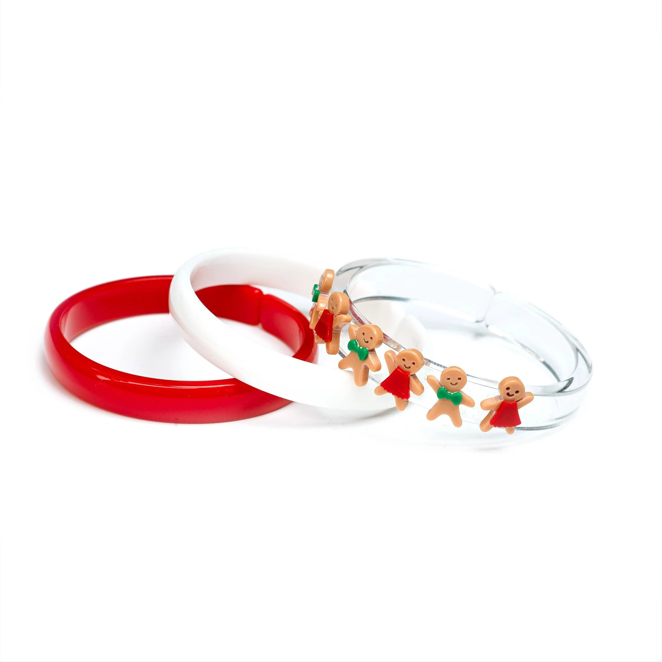 Bracelets| Gingerbread Mini Cookies Bangle Set  | Lilies and Roses NY