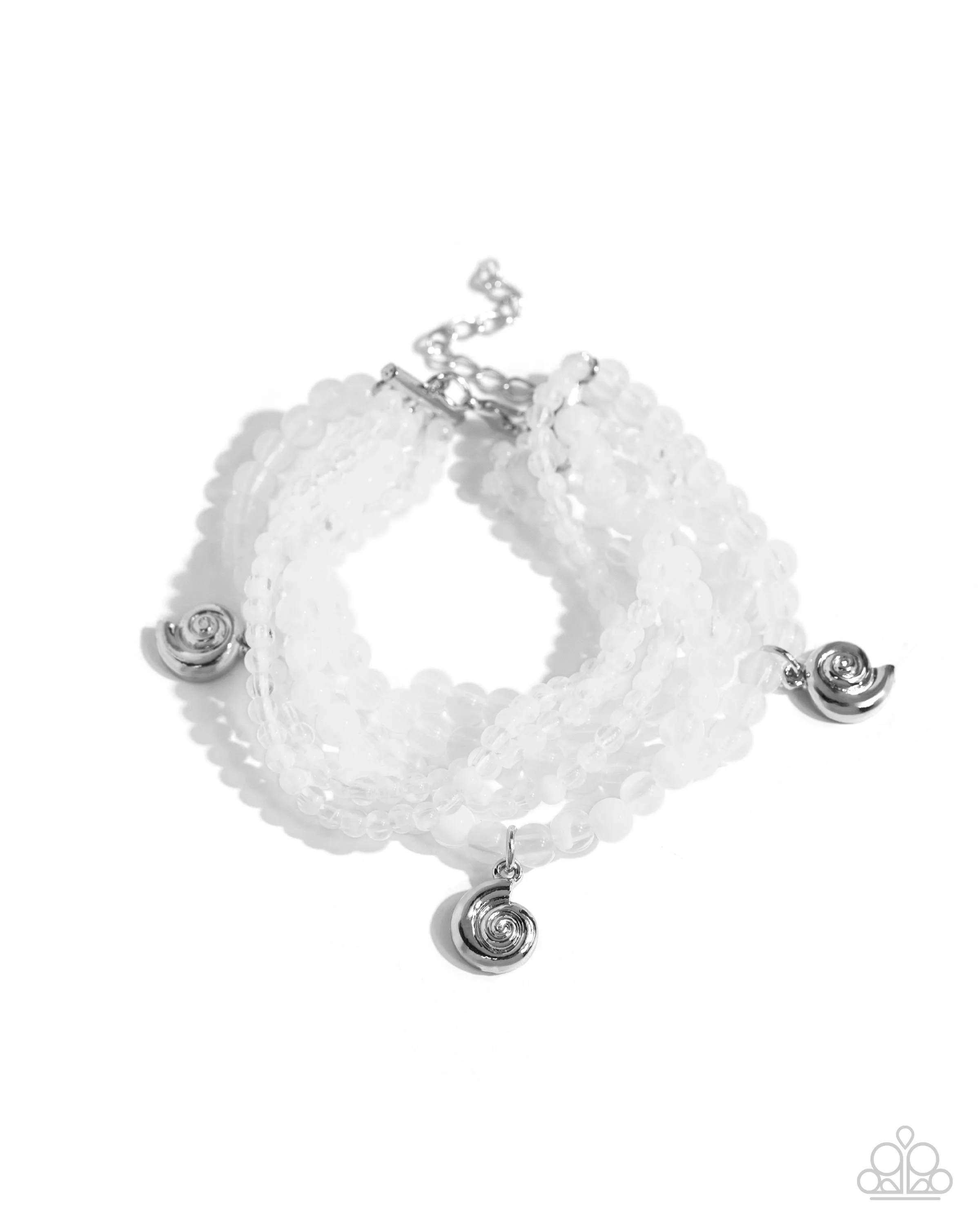 Bracelets Swirling Shopaholic - White B2320