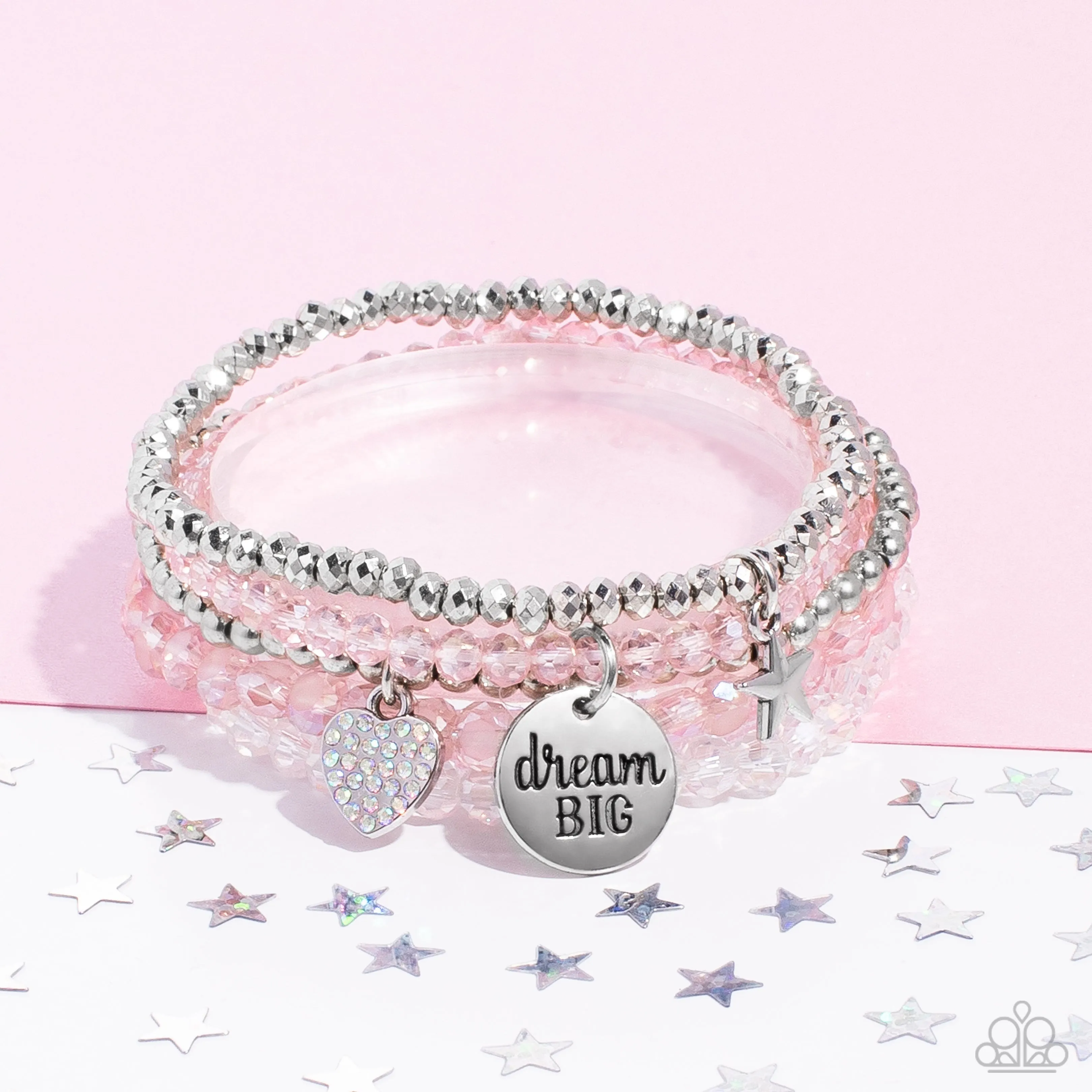 Bracelets Teenage DREAMER - Pink Inspirational B2194