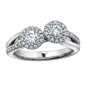 Canadian Diamond Toi-Et-Moi Engagement Ring