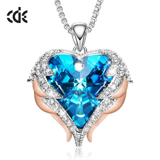 CDE Angel Wing Heart Necklaces  Christmas GIFTS