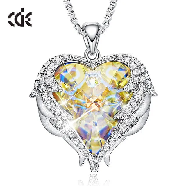 CDE Angel Wing Heart Necklaces  Christmas GIFTS