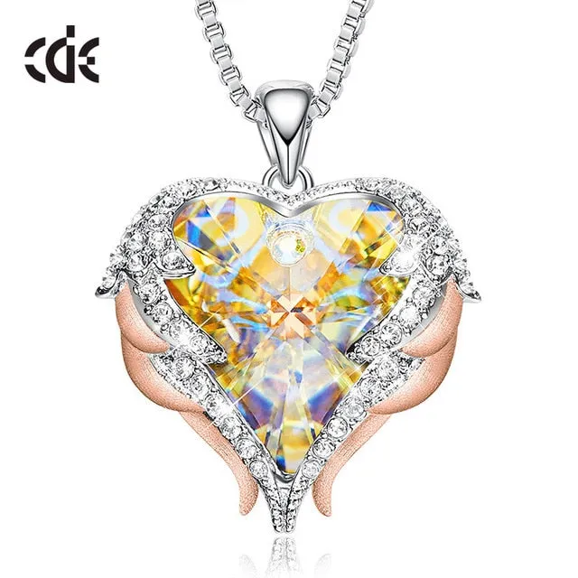 CDE Angel Wing Heart Necklaces  Christmas GIFTS