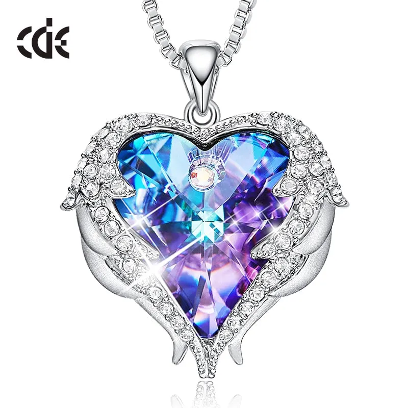 CDE Angel Wing Heart Necklaces  Christmas GIFTS