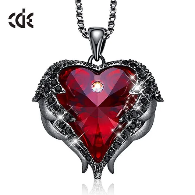 CDE Angel Wing Heart Necklaces  Christmas GIFTS