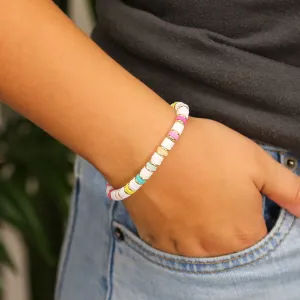 Chalk - Colorful Clay Beaded Accent Bracelet