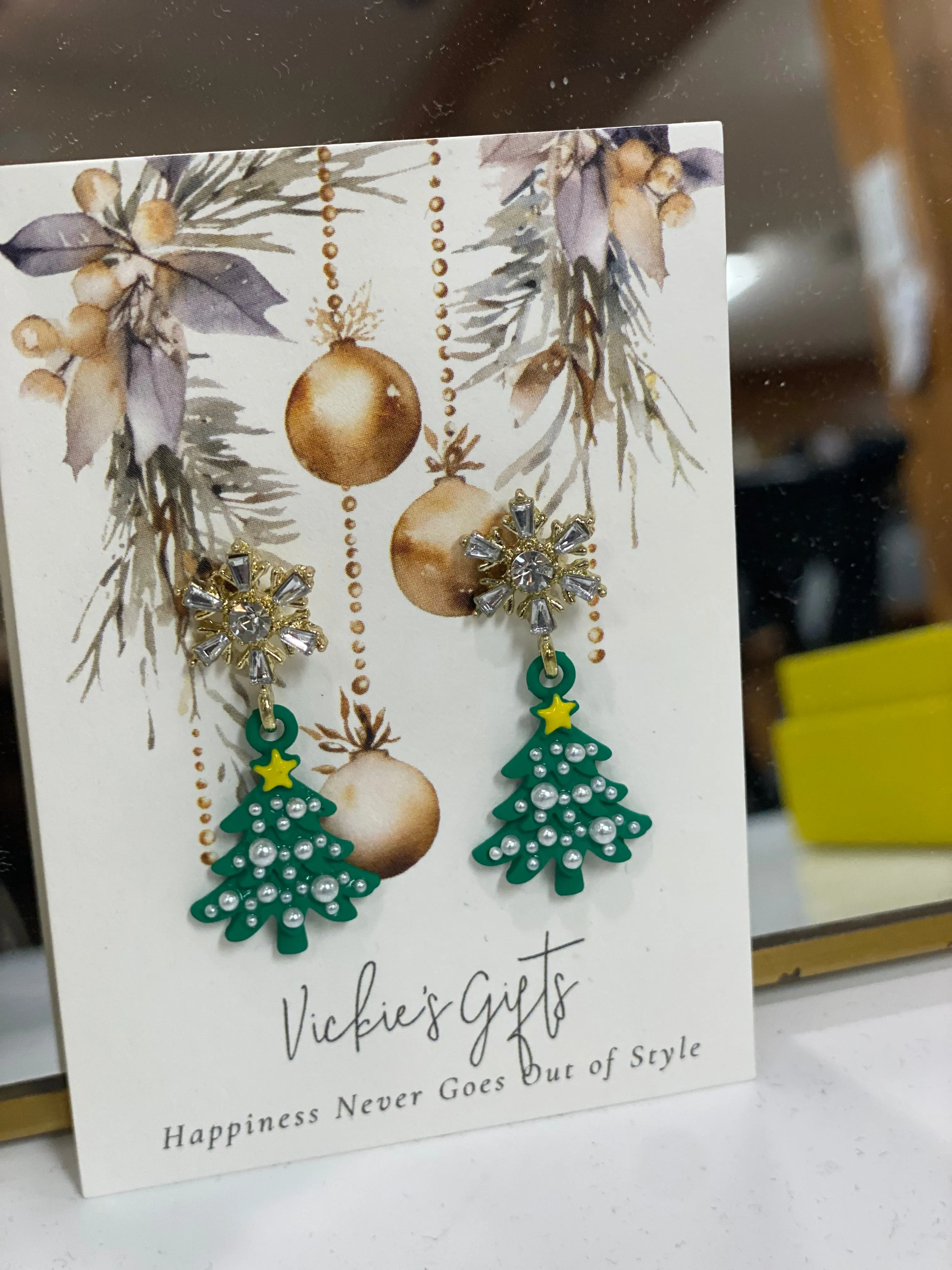 Christmas  Tree Earrings