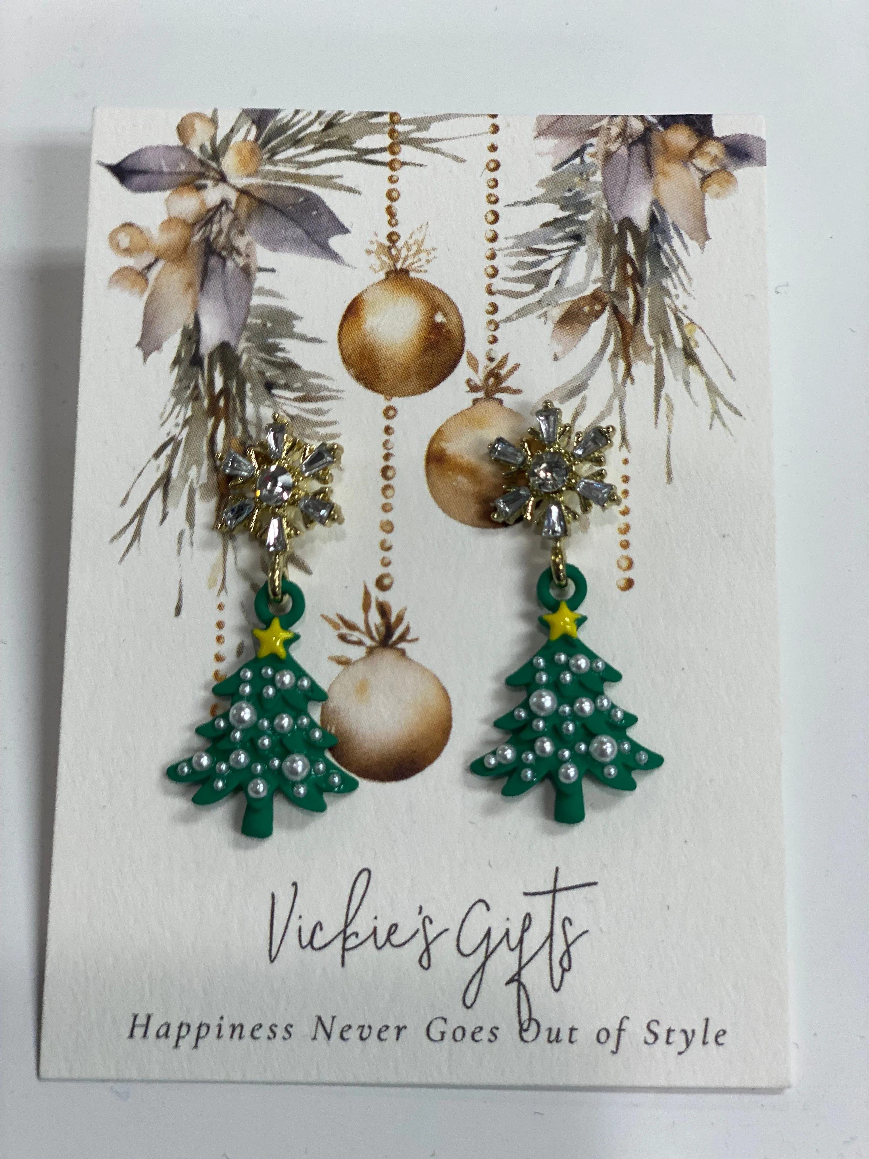 Christmas  Tree Earrings