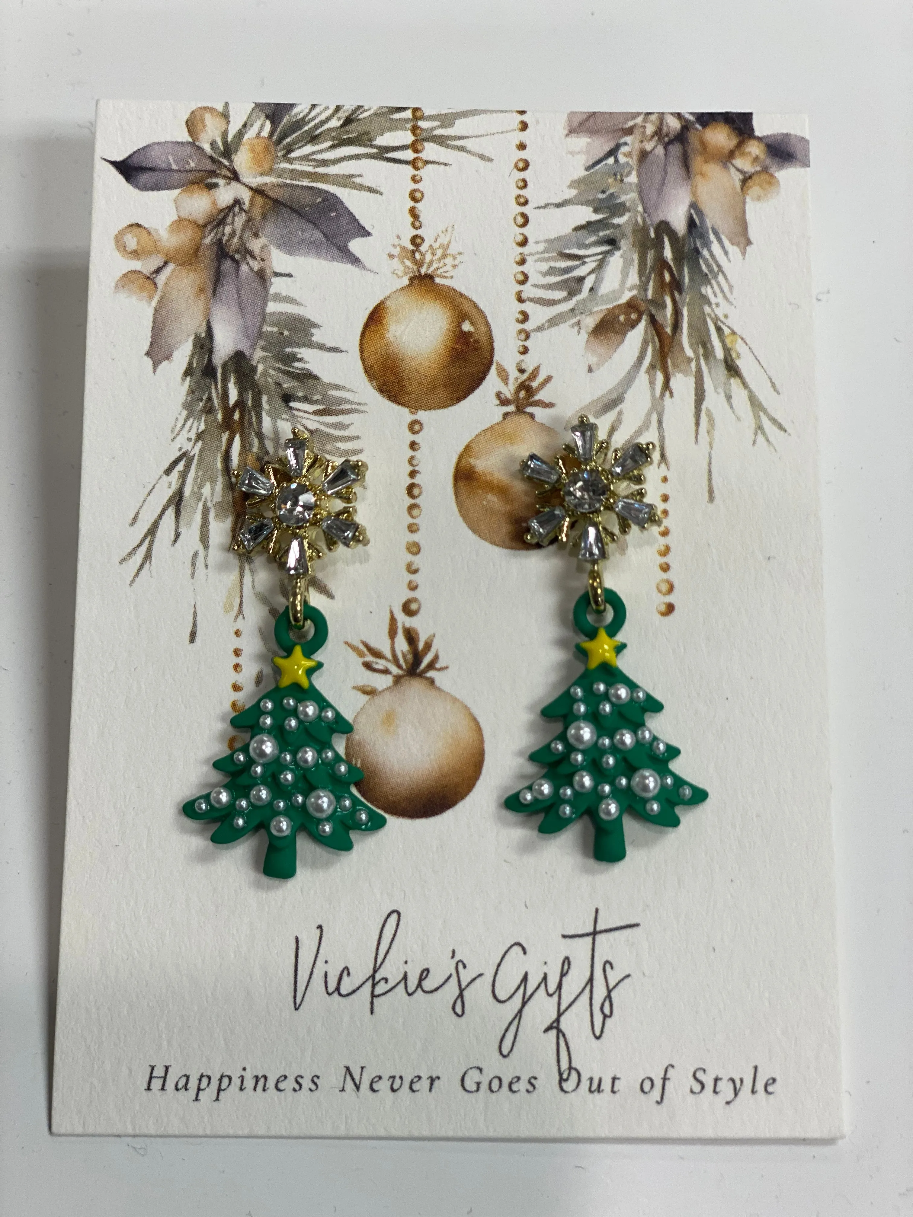 Christmas  Tree Earrings