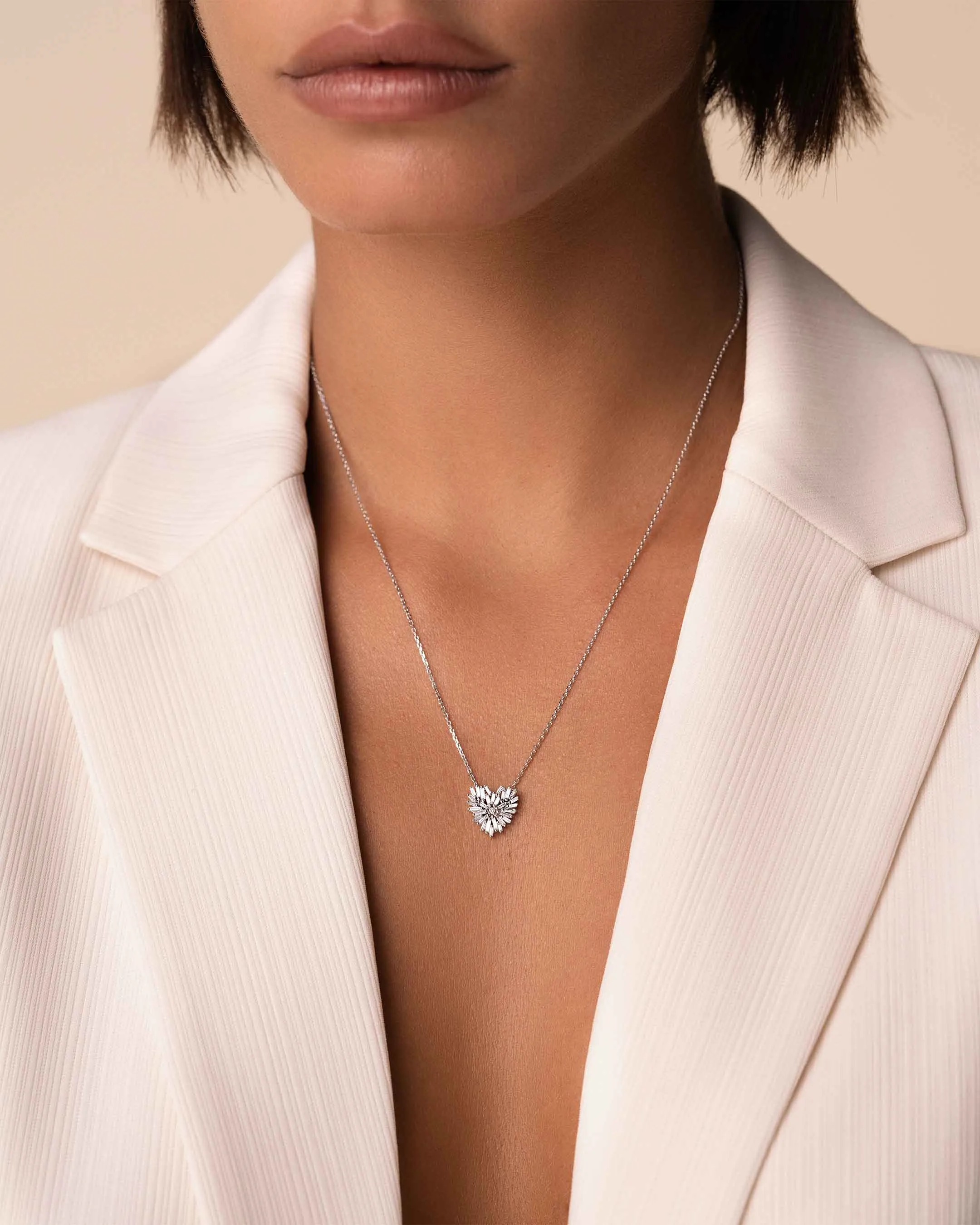 Classic Diamond Small Heart Pendant