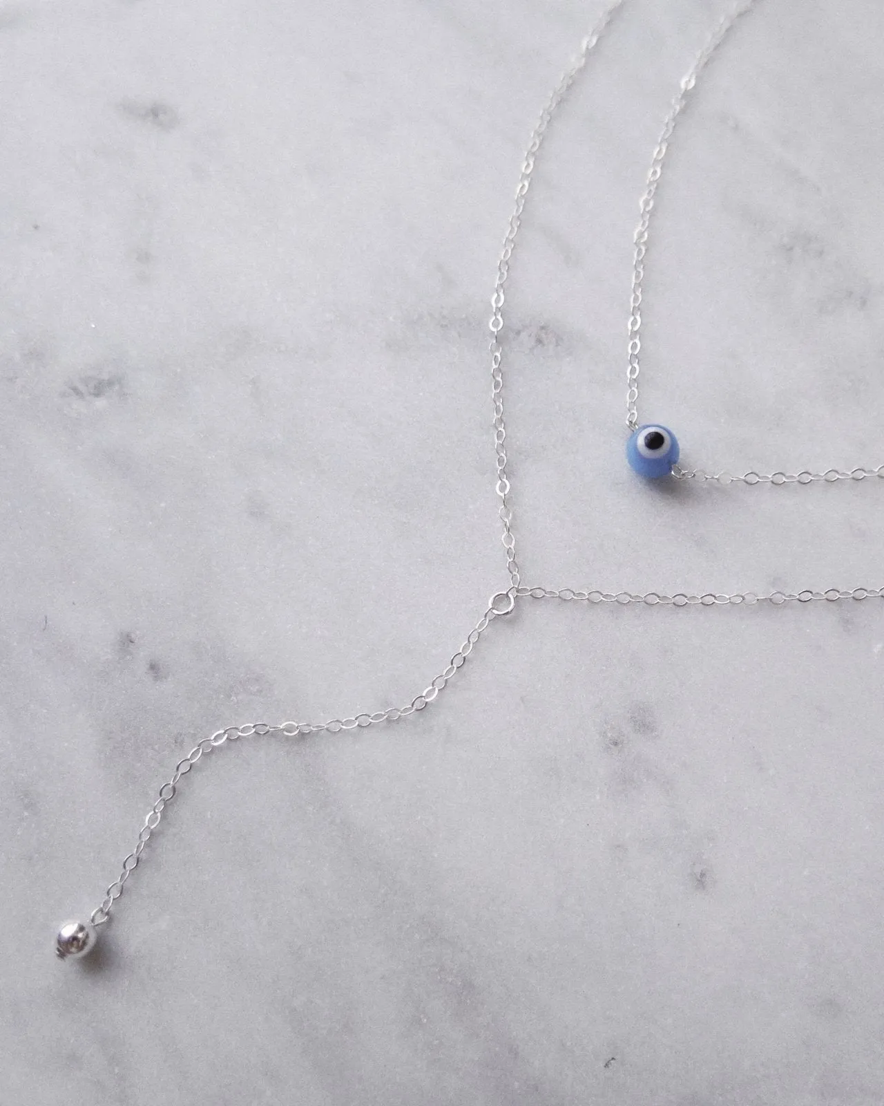 Classic Drop Necklace  - Sterling Silver