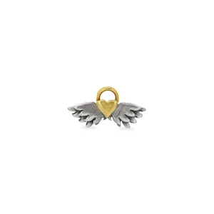 Classic Winged Heart Charm