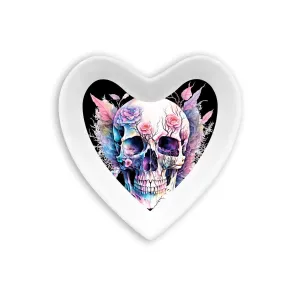 Colorful Skull Heart Shaped Jewlery Tray