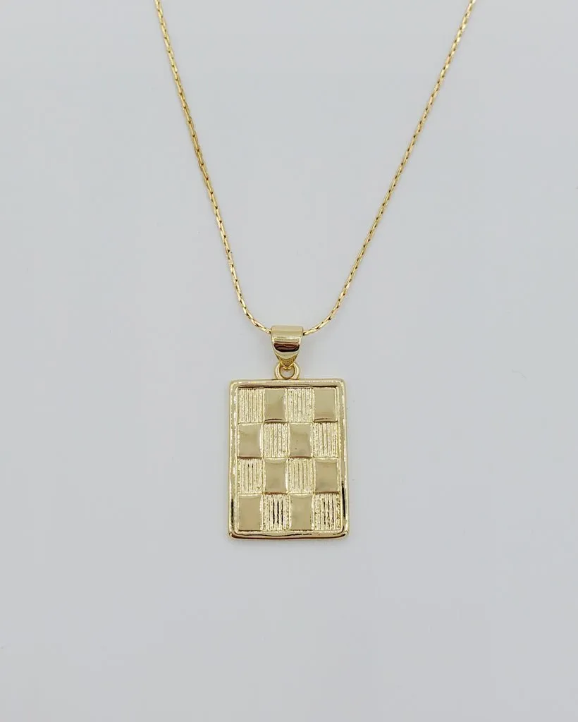 CoutuKitsch Checker Necklace