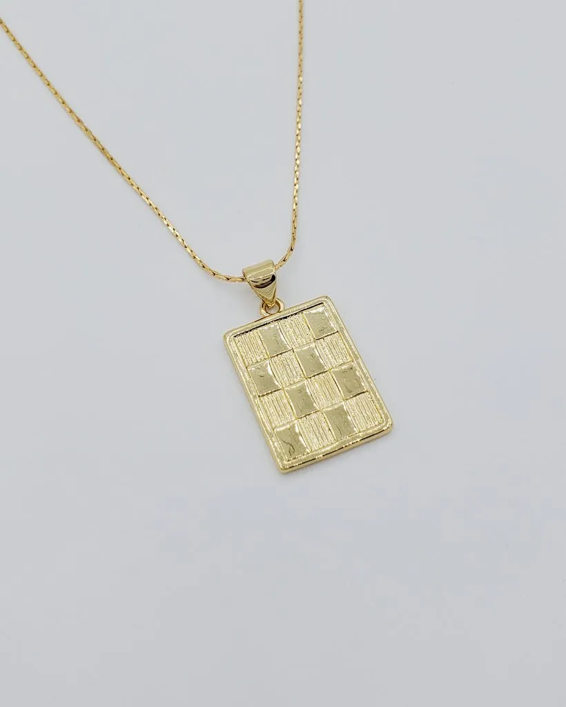 CoutuKitsch Checker Necklace