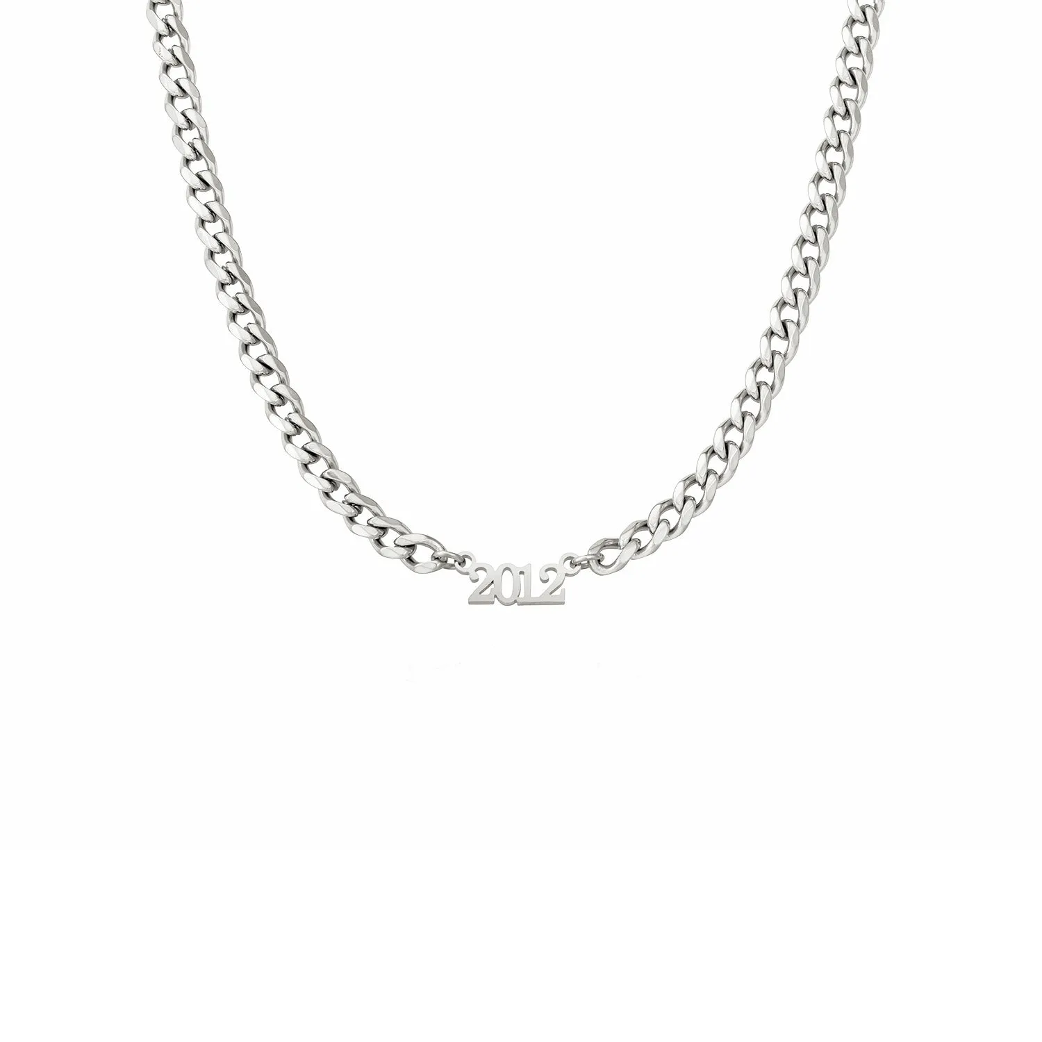 Editorial Date Necklace (Silver)