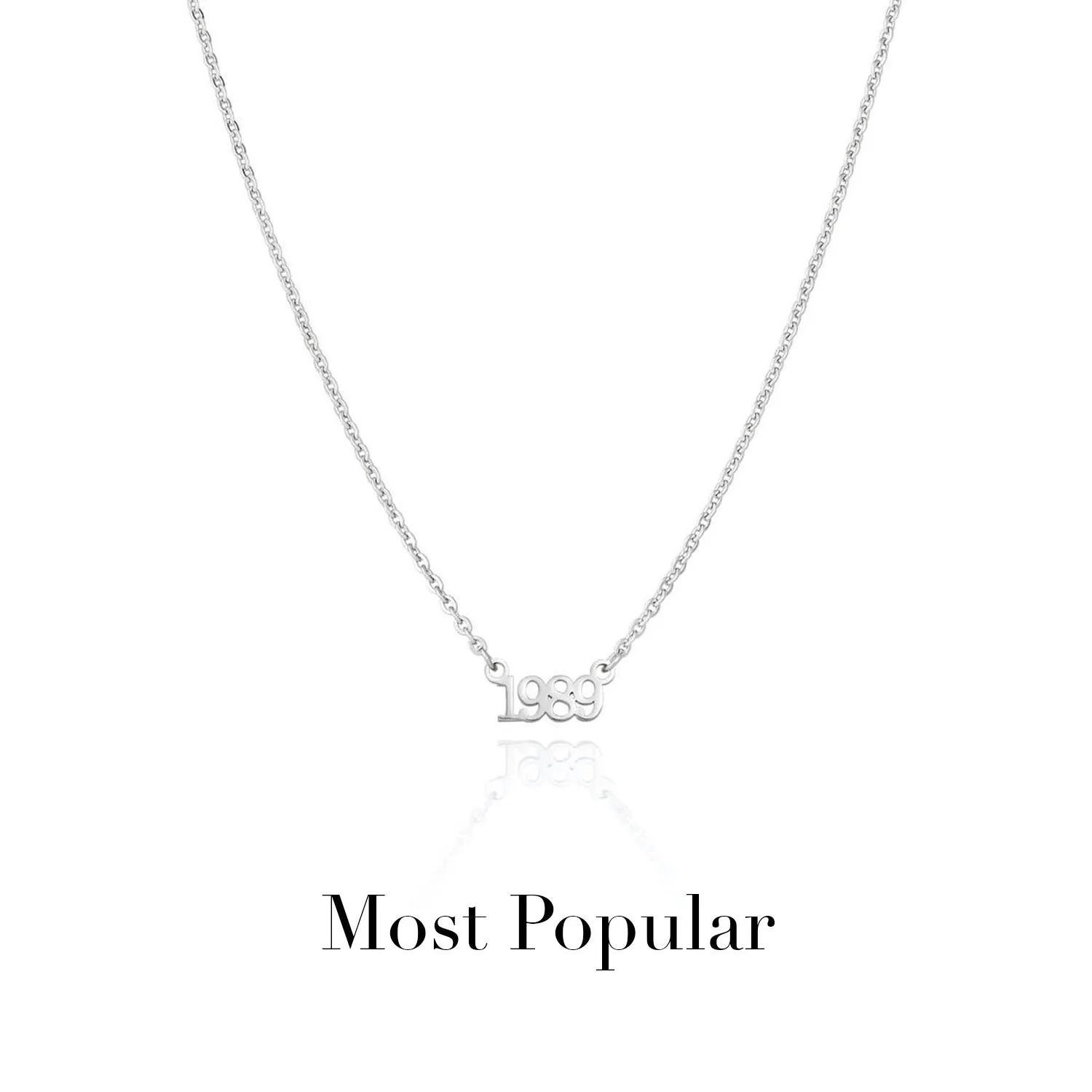 Editorial Date Necklace (Silver)