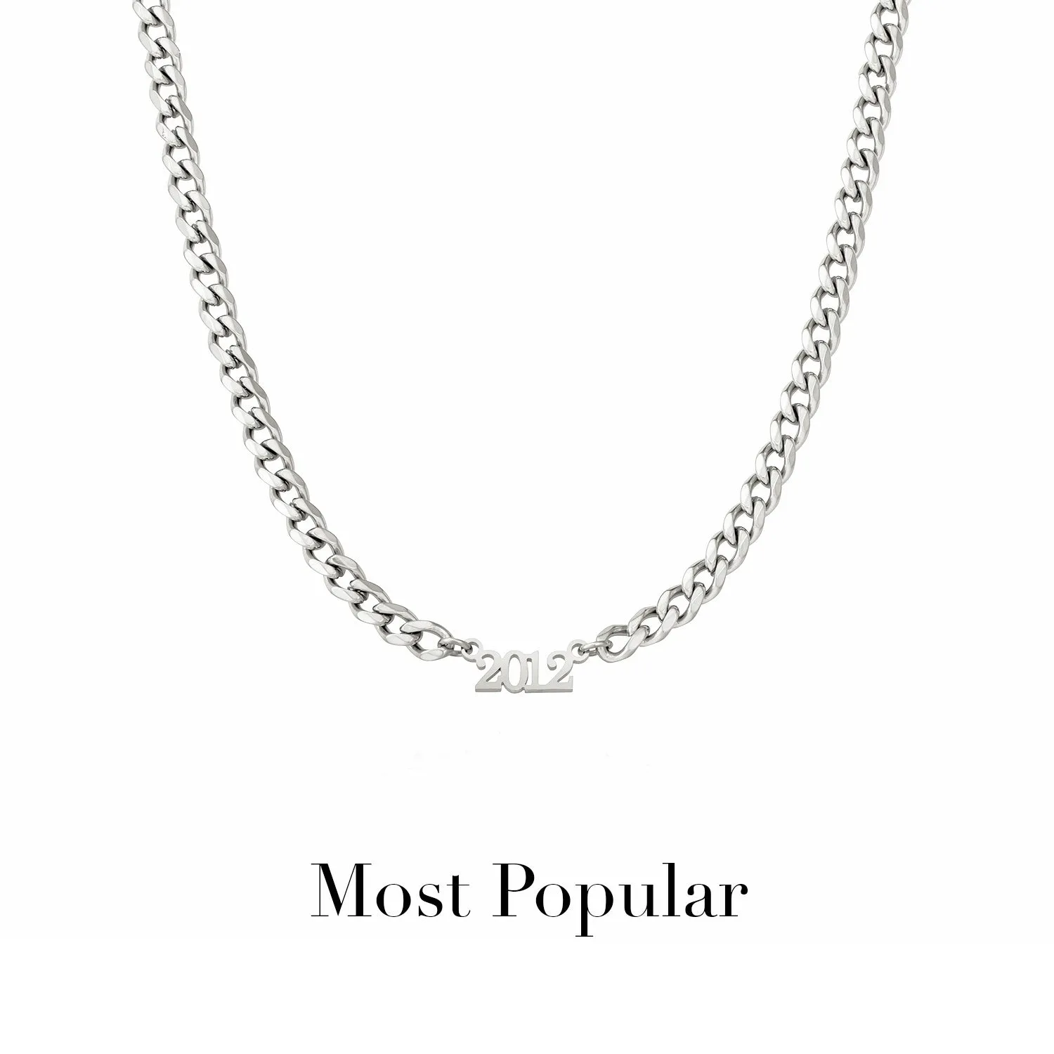 Editorial Date Necklace (Silver)