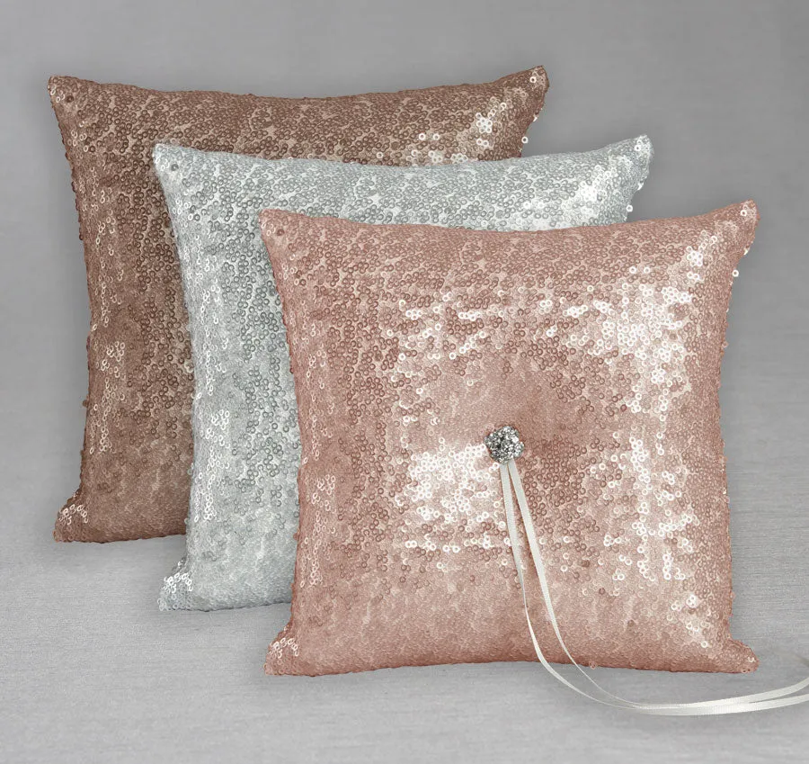 Elsa Matte Sequin Ring Pillow