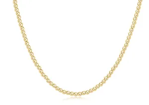 enewton Classic Gold 3mm Beaded Choker Necklace