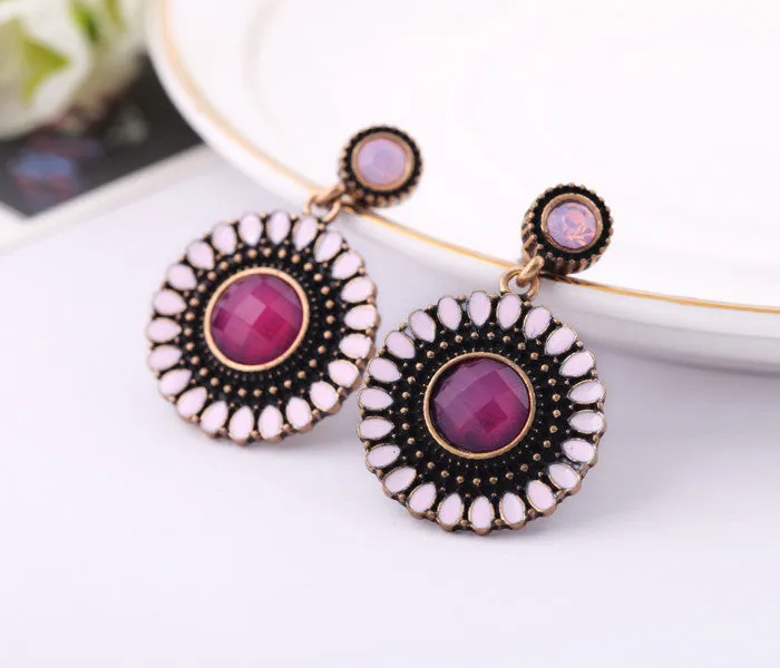 Fashion earrings accessories flower women's earrings vintage earrings