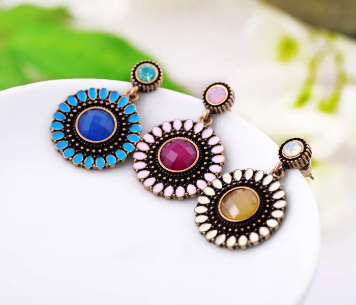 Fashion earrings accessories flower women's earrings vintage earrings