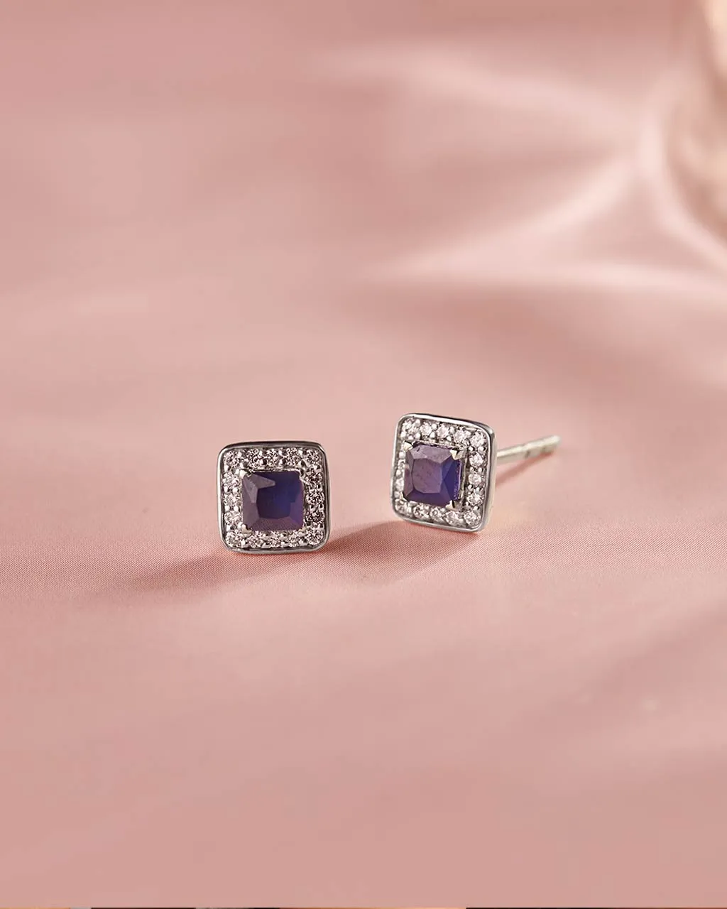 Geometric Diamond Earrings