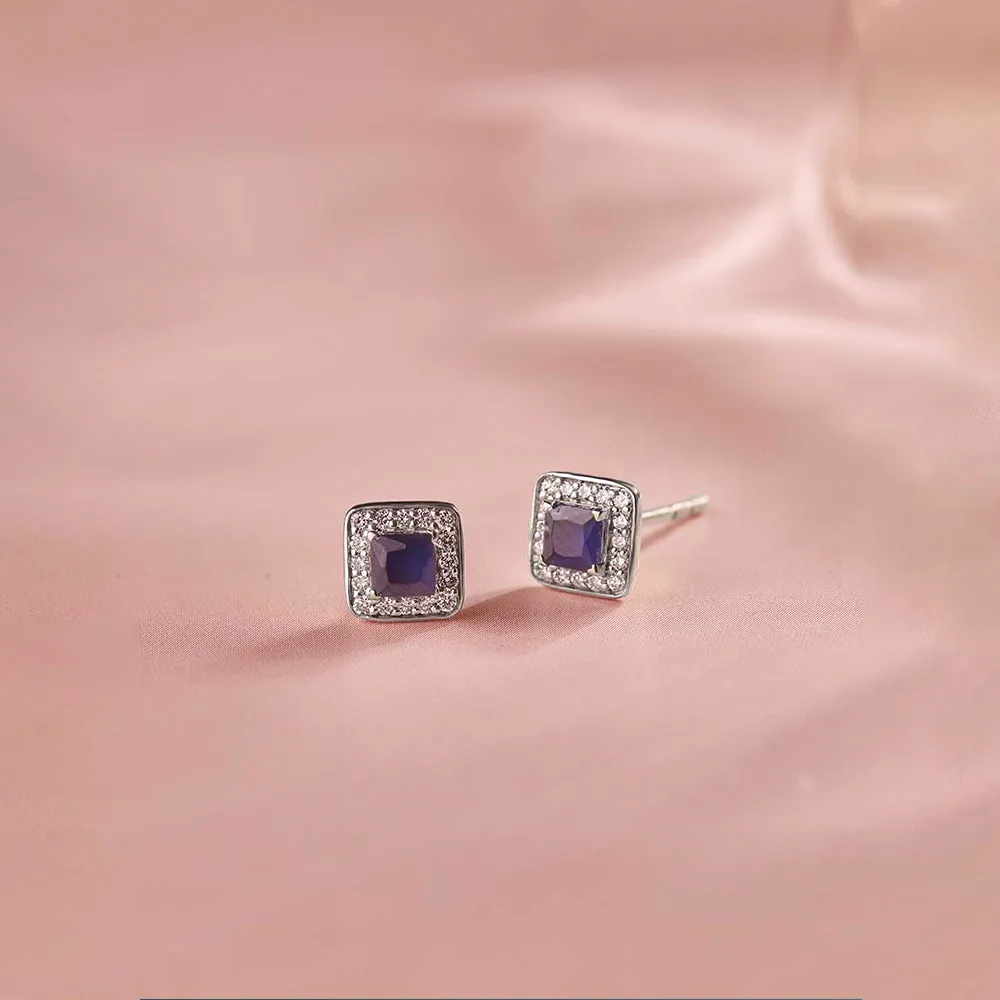 Geometric Diamond Earrings