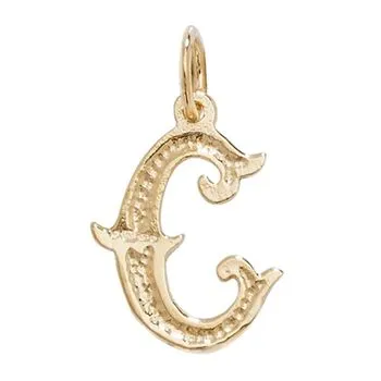 Gothic Initial Pendant